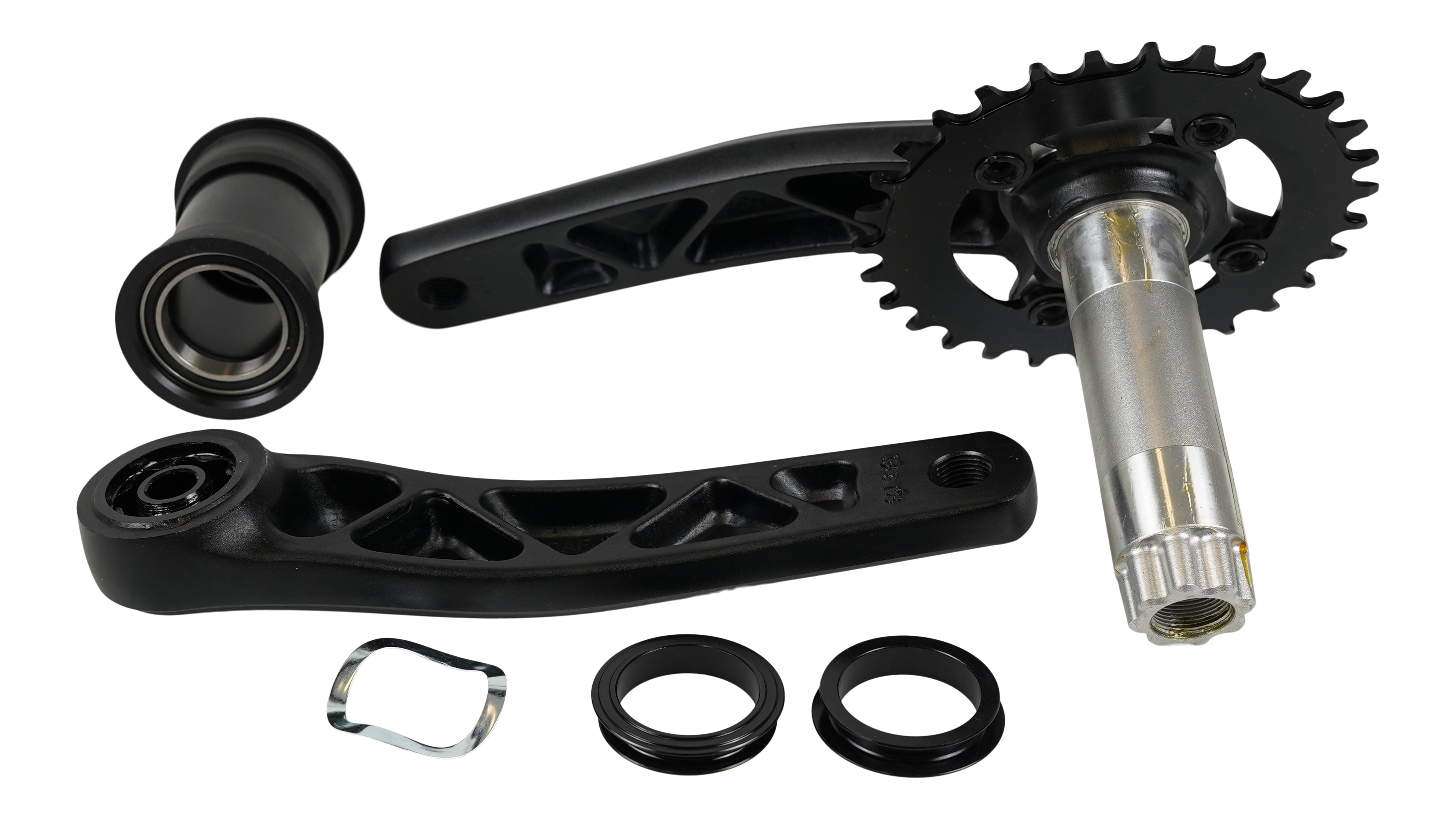 CRK STOUT, 175MM, CRANKSET, ALLOY, PF30 / 30MM ALY SPINDLE, 76BCD, 30T RING, 1X10-SPD, W/ BB