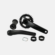 CRK STOUT, 175MM, CRANKSET, ALLOY, FOR 100MM PF30 SHELL / 30MM ALY SPINDLE, 76BCD, 30T RING, 1X10 -SPD, W/ BB