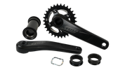 CRK STOUT, 175MM, CRANKSET, ALLOY, FOR 100MM PF30 SHELL / 30MM ALY SPINDLE, 76BCD, 30T RING, 1X10 -SPD, W/ BB