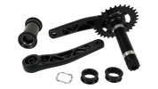 CRK STOUT, 175MM, CRANKSET, ALLOY, FOR 100MM PF30 SHELL / 30MM ALY SPINDLE, 76BCD, 30T RING, 1X10 -SPD, W/ BB