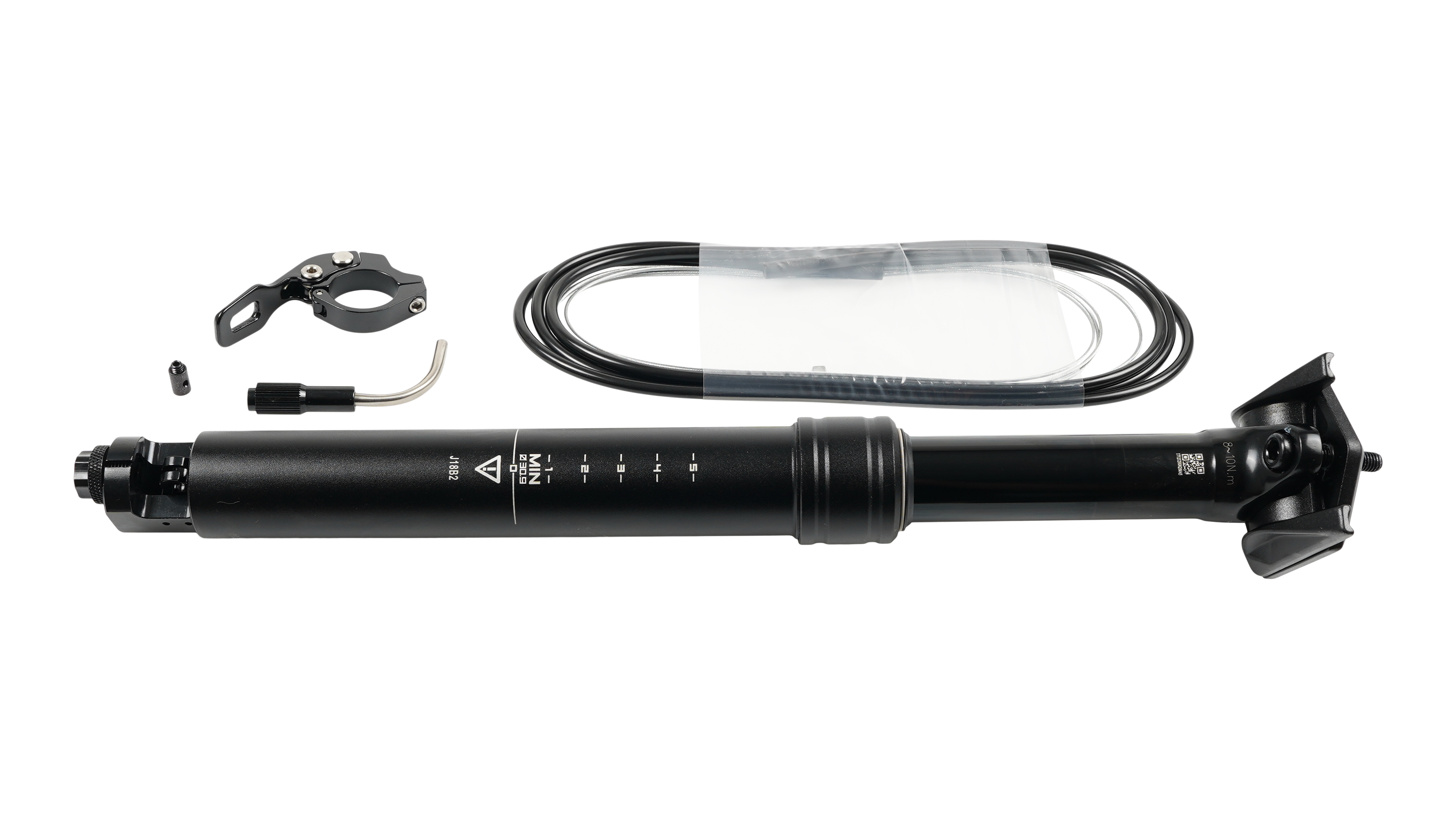STP TRANZ-X, 30.9MM DROPPER-POST, 100MM TRAVEL, INTERNAL ROUTING, 350MM TOTAL LENGTH, 0MM OFFSET, W/ REMOTE & CABLE KIT