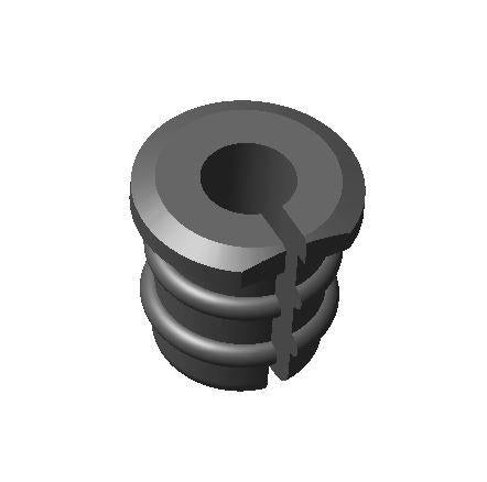CBG GROMMET, CHAINSATY EXIT PORT, SPLIT RUBBER GROMMET FOR 4MM SHIFT HOUSING - FLAT TOP, 7MM OD X 4MM ID