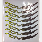 DCL MY18 ROVAL CONTROL SL 29, 8 DECALS FOR ONE WHEELSET - HYPER