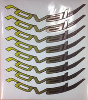 DCL MY18 ROVAL CONTROL SL 29, 8 DECALS FOR ONE WHEELSET - HYPER
