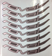 DCL MY18 ROVAL CONTROL SL 29, 8 DECALS FOR ONE WHEELSET - WHITE