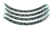 DCL MY18 ROVAL CONTROL CARBON 29, 4 DECALS FOR ONE WHEELSET - BLACK