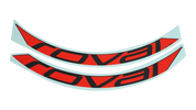 DCL MY18 ROVAL TRAVERSE CARBON 29, 2 DECALS FOR ONE WHEEL - ROCKET RED