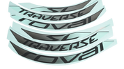DCL MY18 ROVAL TRAVERSE SL 29, 6 DECALS FOR ONE WHEEL - MINT