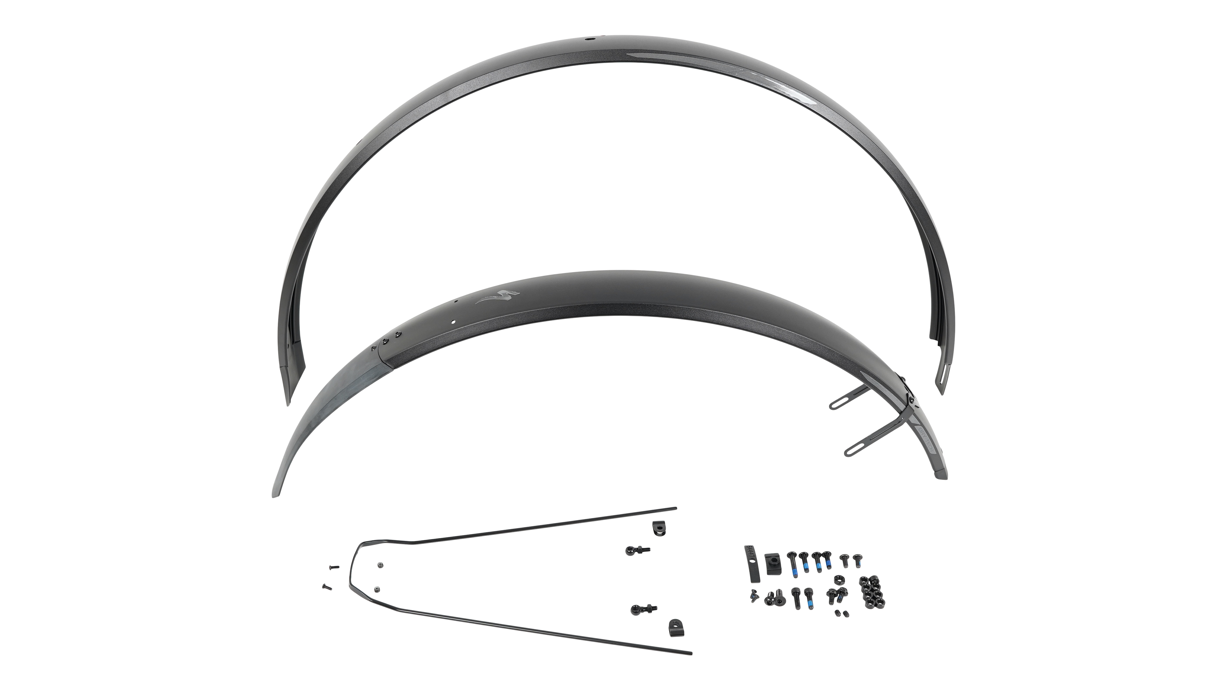 FND MY17 VADO/COMO (GEN.1), FRONT & REAR FENDER SET, 700C, ALLOY, 58MM WIDTH, FOR INTEGRATED REAR RACK LIGHT