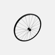 WHL DT-R470, 700C, FRONT, ALLOY, TA, 12X100MM, DISC, CENTERLOCK, 24H - BLACK W/ CHARCOAL DCL