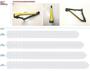 MSC PROTECTOR, MY18 EPIC, ALLOY & CARBON, MYLAR DOWNTUBE PROTECTOR, SIZE SM