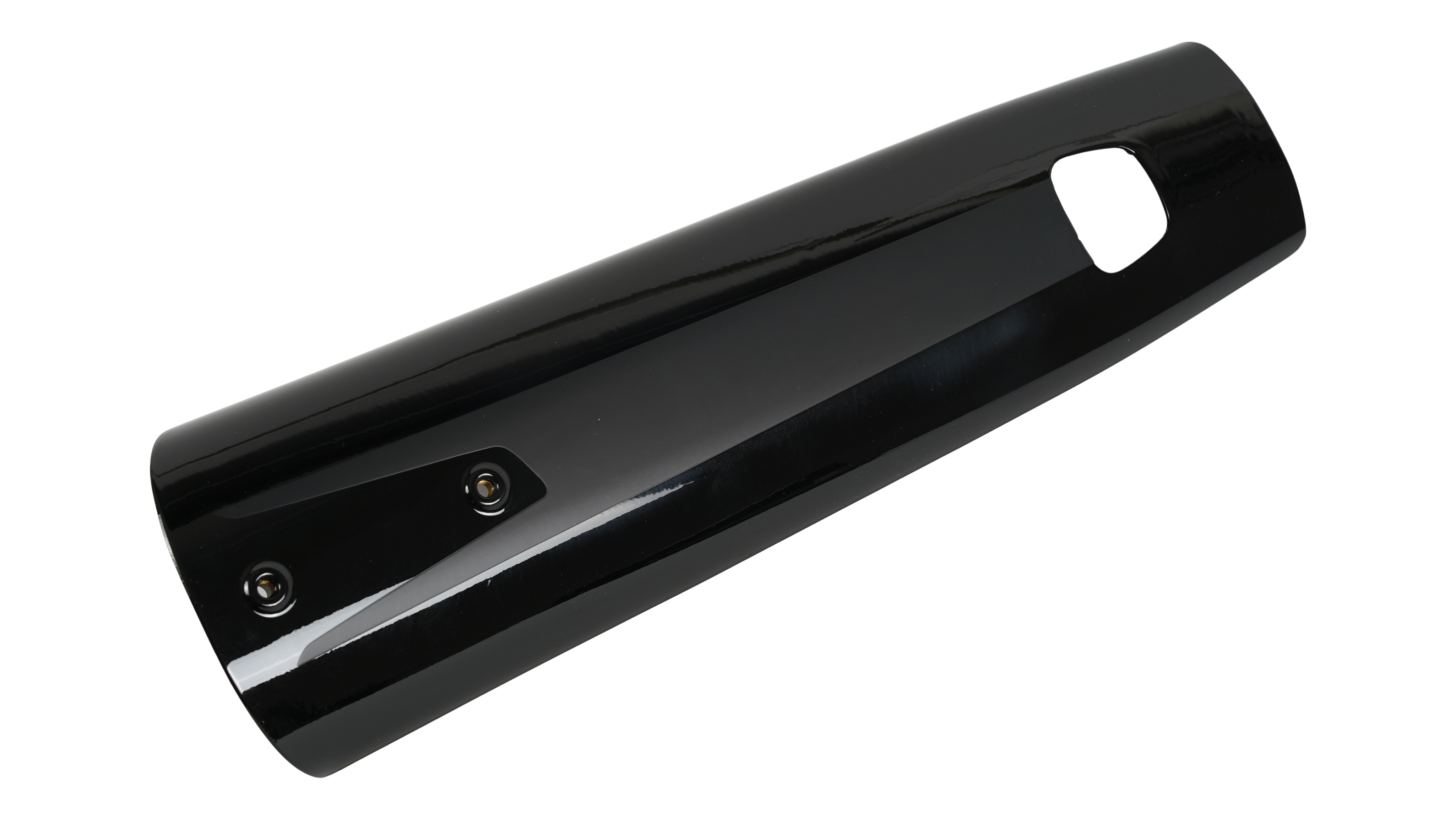 ELE COVER, VADO/COMO (GEN.1), BATTERY COVER - GLOSS SATN BLACK / BLACK / LIQUID SILVER
