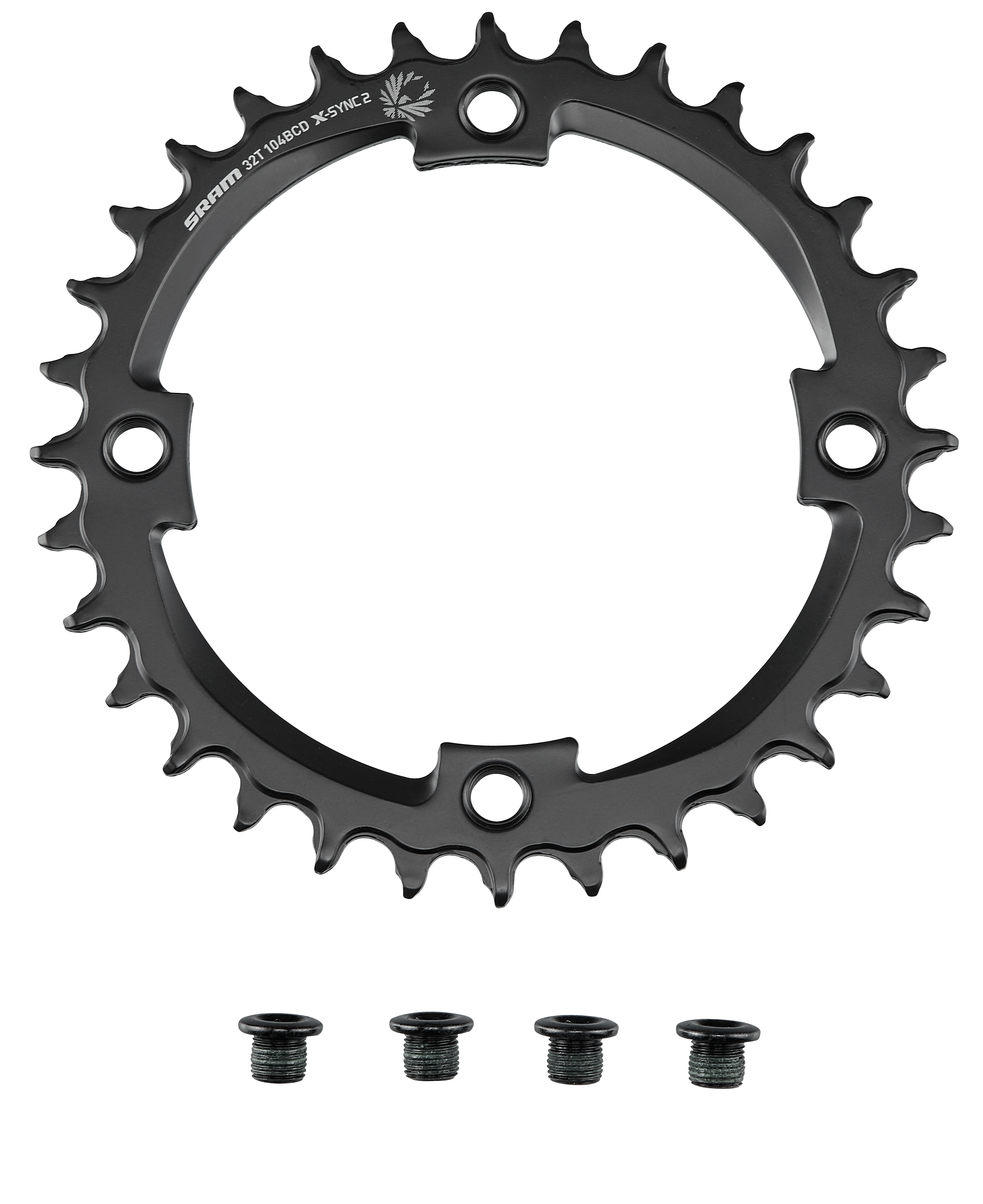 CHR TURBO, 32T,  EAGLE 12-SPD, 104BCD, 1X RING, STEEL, W/ BOLTS, SRAM (00.6218.022.000)