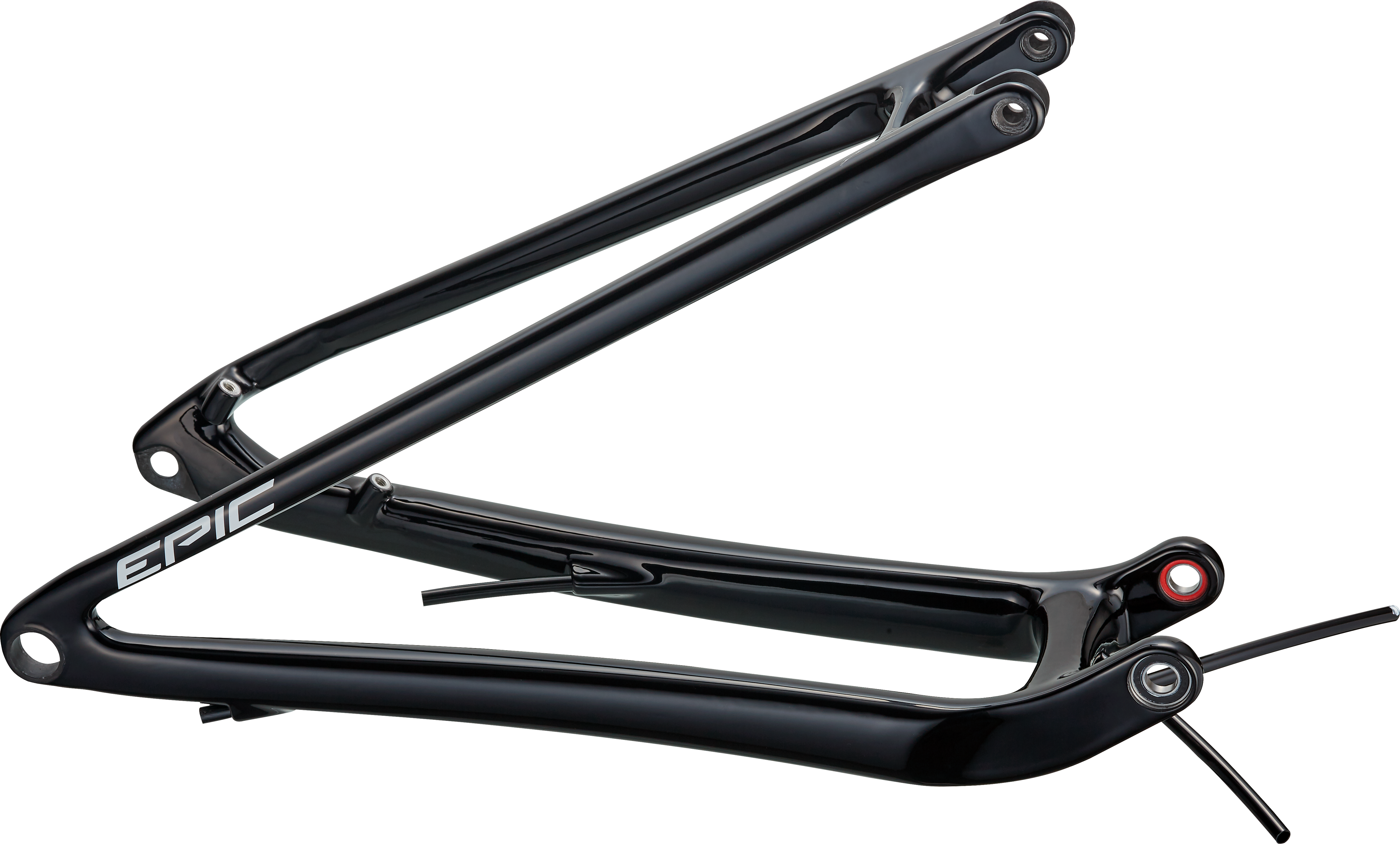 CHS MY21 EPIC EVO, REAR STAY ASSEMBLY, 29, CARBON, 12X148MM - CARBON / GLOSS BLACK / WHITE