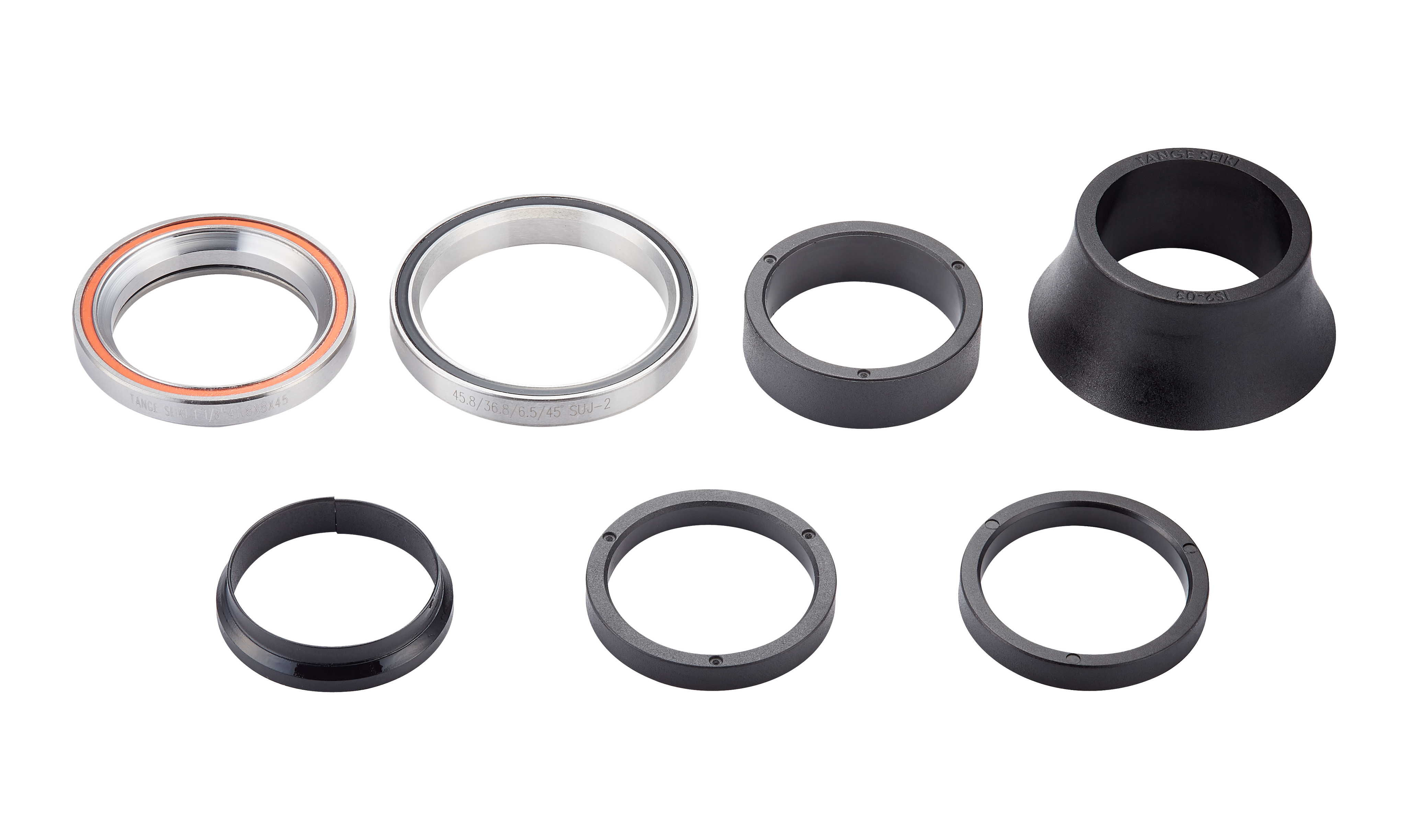 HDS INTEGRATED, 1-1/8IN UPPER, 45.8OD X 36.8ID X 6.5MM LOWER, 45X45 DEG, 46MM CONE COVER, W/ SPACERS (IS248S-20P(46))