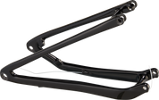 CHS MY21 SJ, CARBON FRAME, REAR STAY ASSEMBLY, 12X148MM, CARBON, 432MM FOR S1-S4 - GLOSS BLACK/WHITE