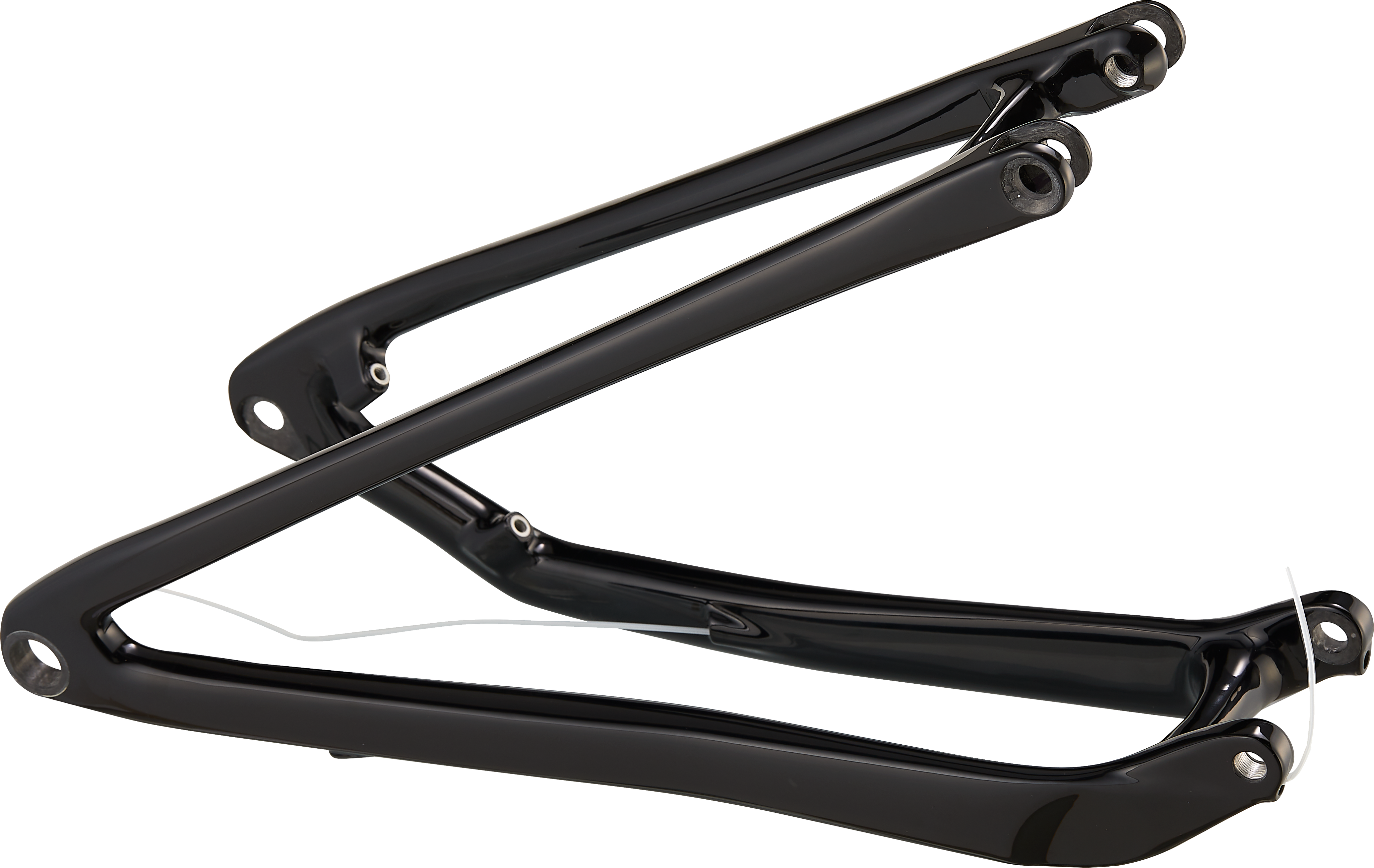 CHS MY21 SJ, CARBON FRAME, REAR STAY ASSEMBLY, 12X148MM, CARBON, 432MM FOR S1-S4 - GLOSS BLACK/WHITE
