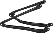 CHS MY21 SJ, CARBON FRAME, REAR STAY ASSEMBLY, 12X148MM, CARBON, 442MM FOR S5-S6 - GLOSS BLACK/WHITE