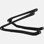 CHS MY21 SJ, CARBON FRAME, REAR STAY ASSEMBLY, 12X148MM, CARBON, 442MM FOR S5-S6 - SATIN BLACK/WHITE