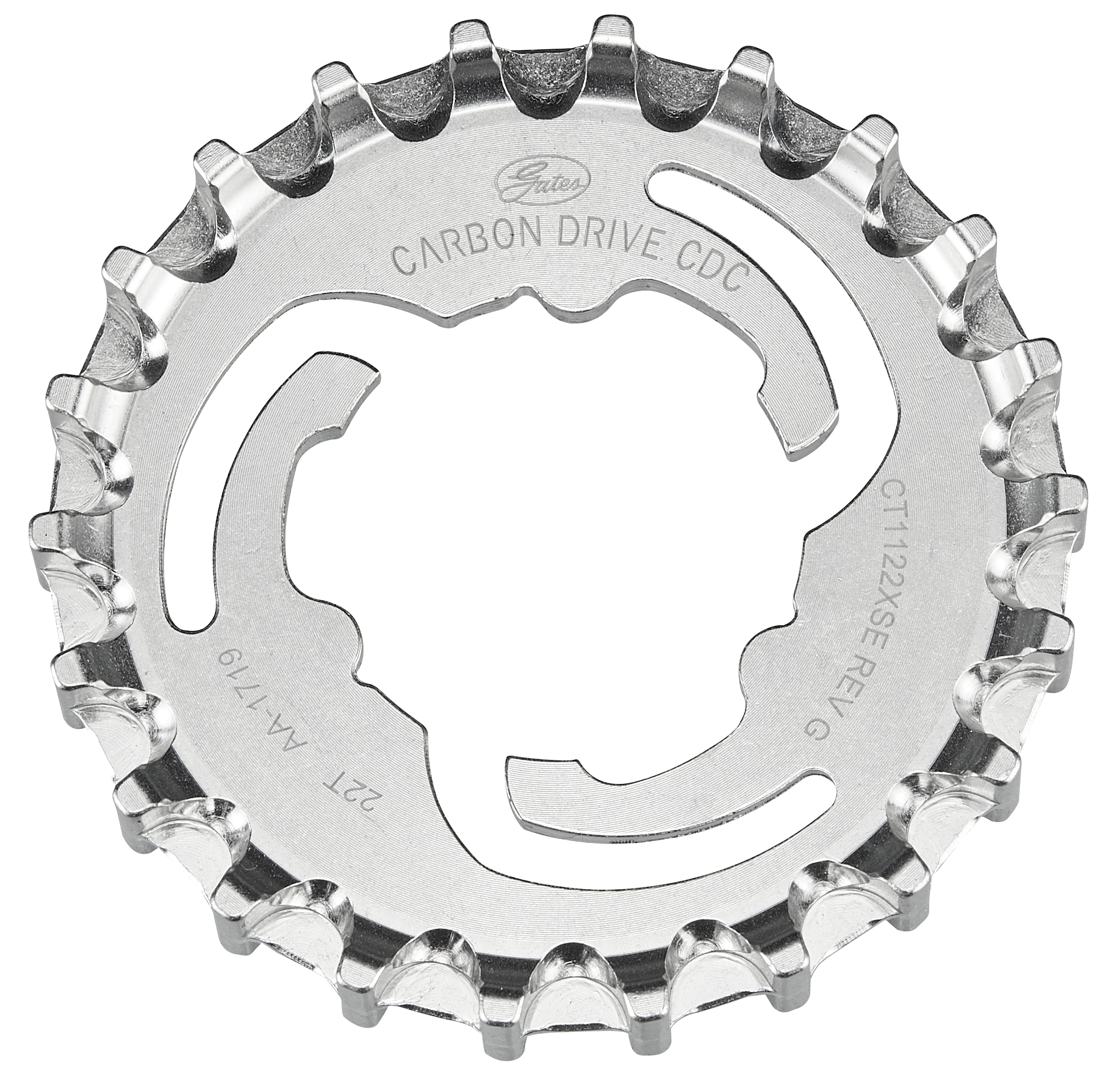 CAS GATES, CT1122XMN, 22T CDX COG, CARBON BELT DRIVE, 3-LOBE FOR SHIMANO NEXUS/ALFINE IGH