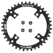 CHR TURBO, 40T, 10/11-SPD, 104BCD, 1X RING, ALLOY, W/ CHAINRING BOLTS, PRAXIS