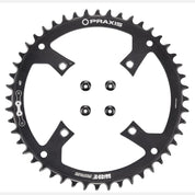 CHR TURBO, 48T, 10/11-SPD, 104BCD, 1X RING, ALLOY, W/ CHAINRING BOLTS, PRAXIS