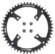 CHR TURBO, 48T, 10/11-SPD, 104BCD, 1X RING, ALLOY, W/ CHAINRING BOLTS, PRAXIS
