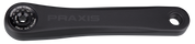 CRK TURBO, SL 1.1, ROAD/ACTIVE, 175MM, DRIVE-SIDE ARM, ALLOY, PRAXIS