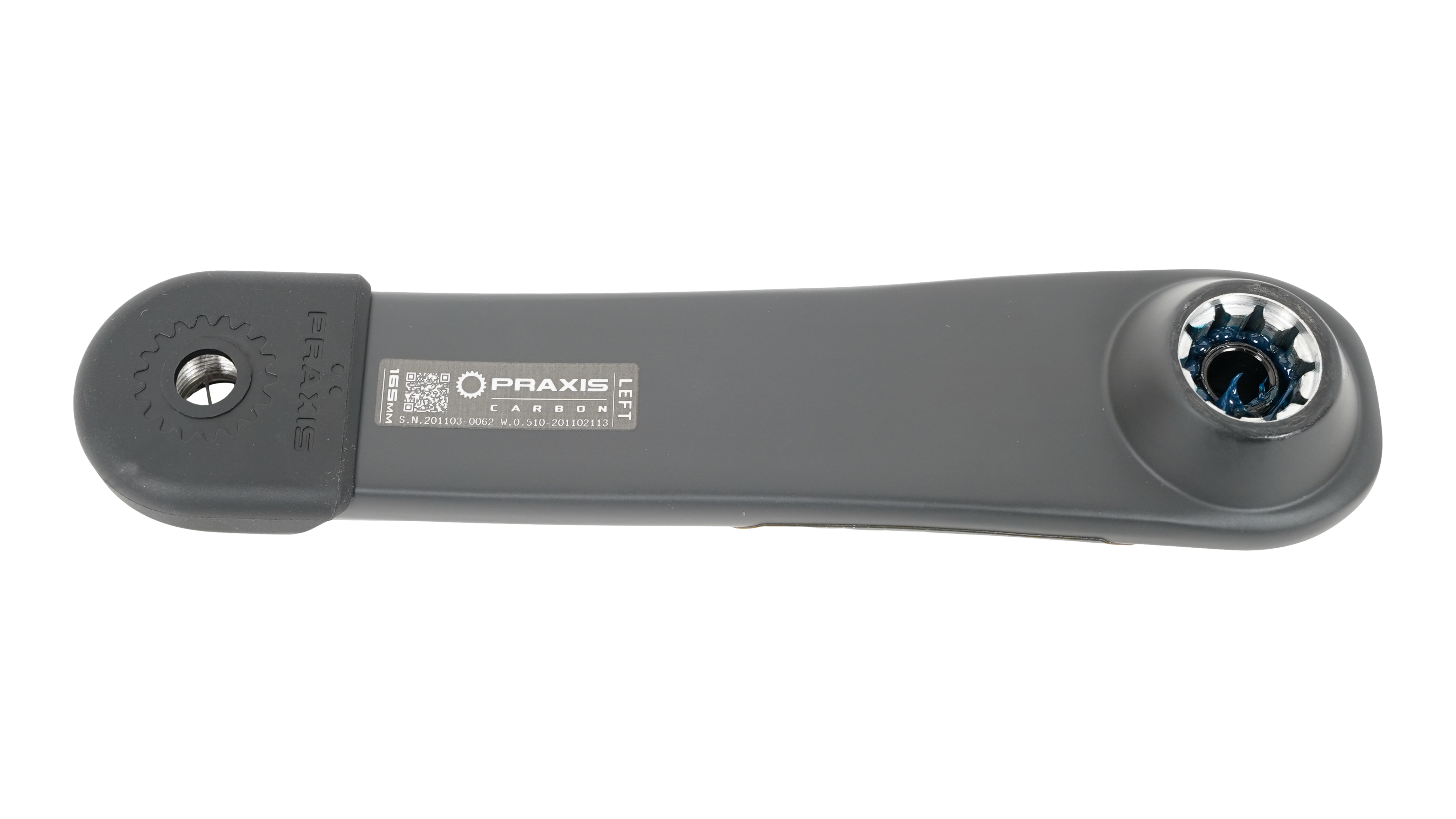 CRK TURBO, BROSE ISIS SPLINE (G2), 165MM, NON-DRIVE SIDE ARM, CARBON (NEW VERSION), PRAXIS