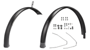 FND MY20 COMO LTD (GEN.1), FRONT & REAR FENDER SET, 650B, ALLOY, 65MM WIDTH, REAR DRILLED FOR HERMMANS H-TRACE MINI, W/ HARDWARE