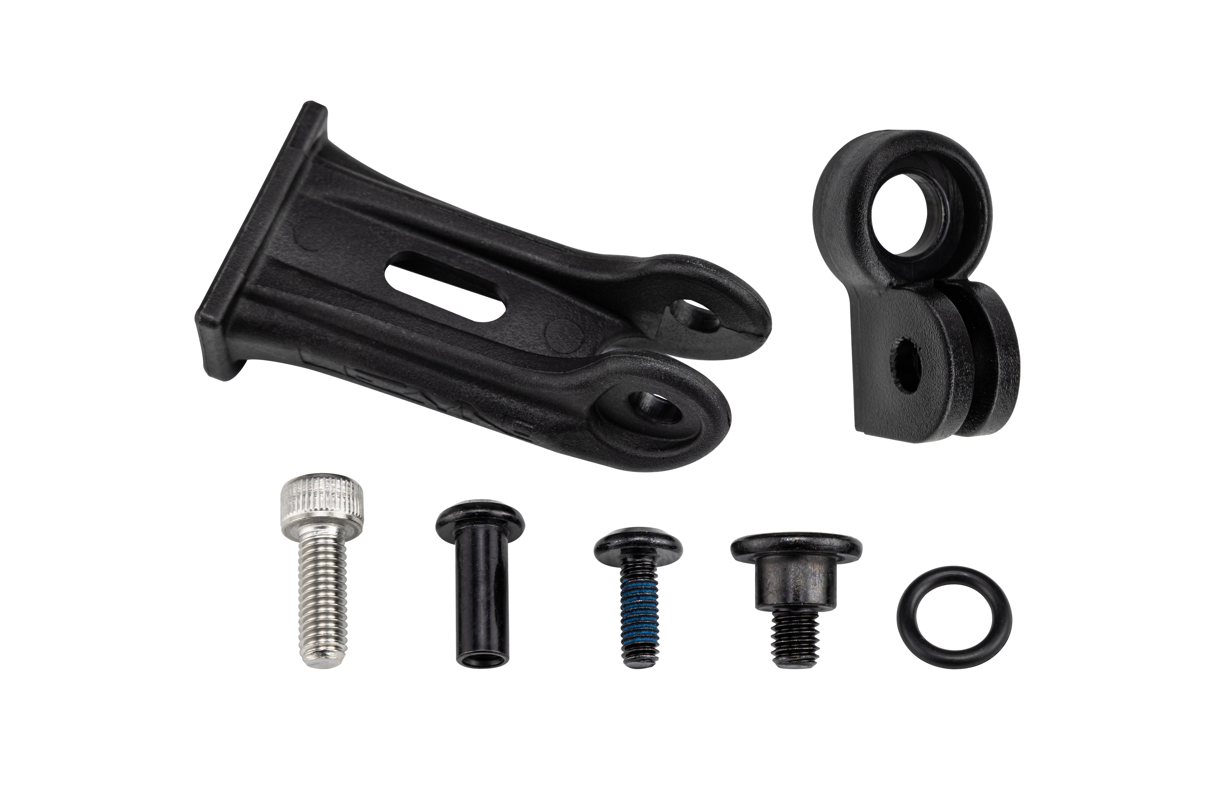 LGT SUB, LEZYNE, FRONT LIGHT FORK CROWN MOUNT, FOR SUNTOUR MOBIE FORKS, PLASTIC, W/ BOLT