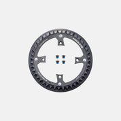 CHR TURBO, 44T, 11/12-SPD, 104BCD, 1X RING, NARROW WIDE, ALLOY, W/ CHAIN RING GUARD, PRAXIS