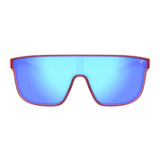 Tifosi Sanctum XL Sunglasses Matte Crystal Pink with Sky Blue Mirror Lens
