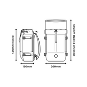 22L Rolltop Dimensions