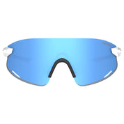 Tifosi Vogel XC Sunglasses Satin Clear with Sky Blue Mirror Lens
