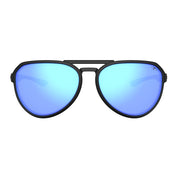 Tifosi Selca Sunglasses BlackOut with Sky Blue Mirror Polarized Lens
